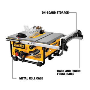 Compact Job-Site Table Saw with 20-Inch Max Rip Capacity - 120V