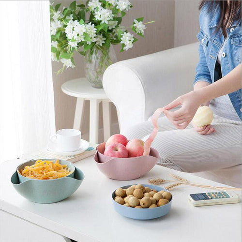 2PCS Wheat Straw Shaped Candy Dish