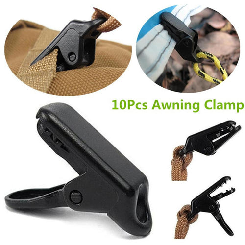 Awning Clamp Tarp Clips Snap Hangers Tent