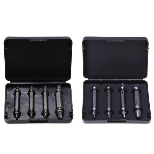 4PCS Double Side Damaged Screw Extractor Drill Bits